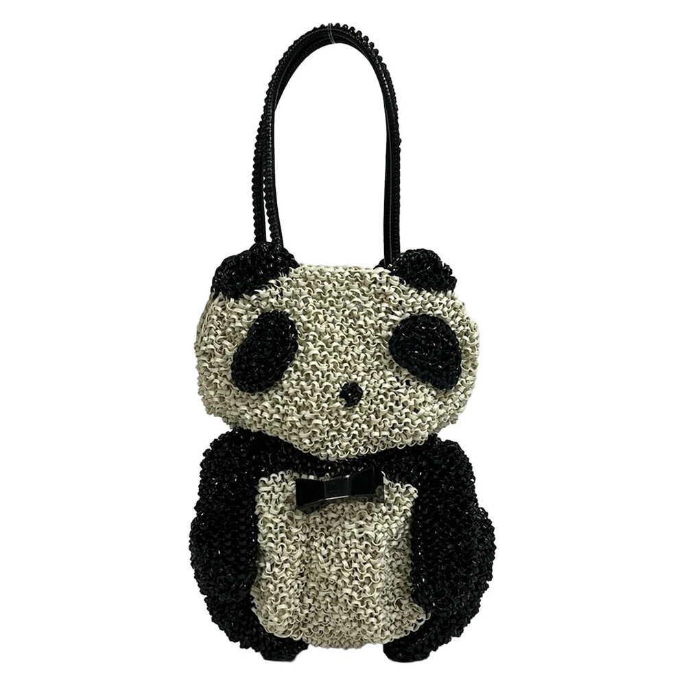 Anteprima Cream Black Wire Tote Bag #340616A56B